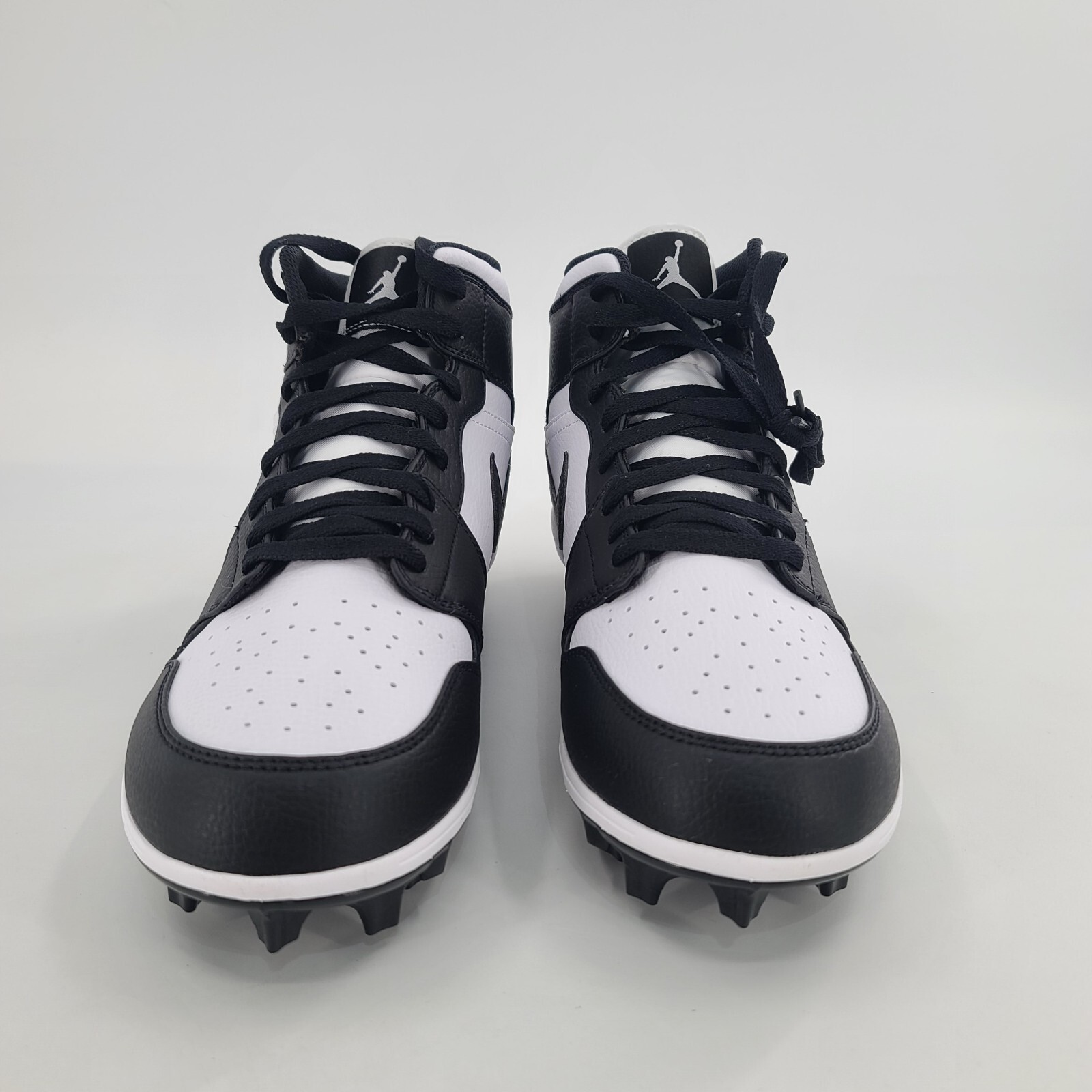 Jordan 1 Mid TD Football Cleats Panda Men's Size 10.5 White Black FJ6805100 NIB eBay