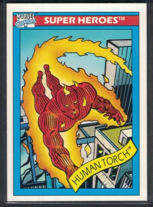 1990 Impel Marvel Universe Series 1 Human Torch #33