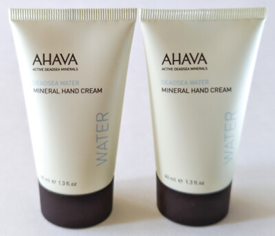 LOT/2 AHAVA Deadsea Water Mineral HAND CREAM | Travel Size 1.3oz/40ml Ea Fresh