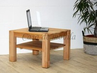 Massivholz Couchtisch 65X65Cm Kernbuche GeöLt Wohnzimmertisch Holz Beistelltisch