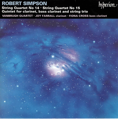 Robert Simpson STRING QUARTETS 14, 15 & 2 CLARINET QUINTET  | exzellent (C6669)