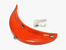 NOS Vintage 3 Snap Orange Visor for Open Face...