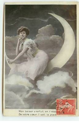 Fantasy - My kiss runs away.... he knows the place - woman - ST142 - 334