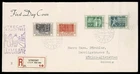 NETHERLANDS 1952 Registered FDC Centenary of Dutch stamps SG38