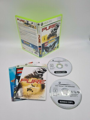 PURE & LEGO BATMAN THE VIDEOGAME | BUNDLE | XBOX 360 | OVP | CIB | PAL VERSION