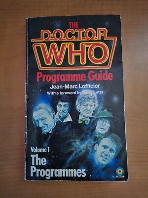 Doctor Who Programme Guide Volume 1 by JM Lofficier. Anthony Ainley autograph