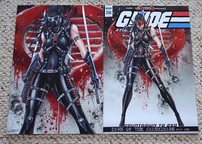 G.I. JOE 246 JAMIE TYNDALL FEMALE SNAKE-EYES VARIANT 1st APP