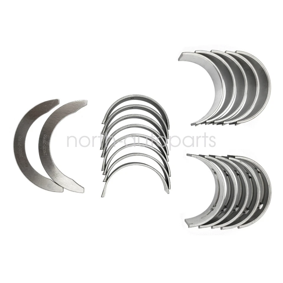 New STD Main Rod Bearings Set Fits 2006-16 Chrysler 2.0 2.4L L4 DOHC SOHC Foto 2 de 4