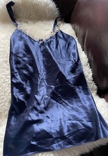 Vtg California Dynasty Lingerie Womens Size S Navy USA