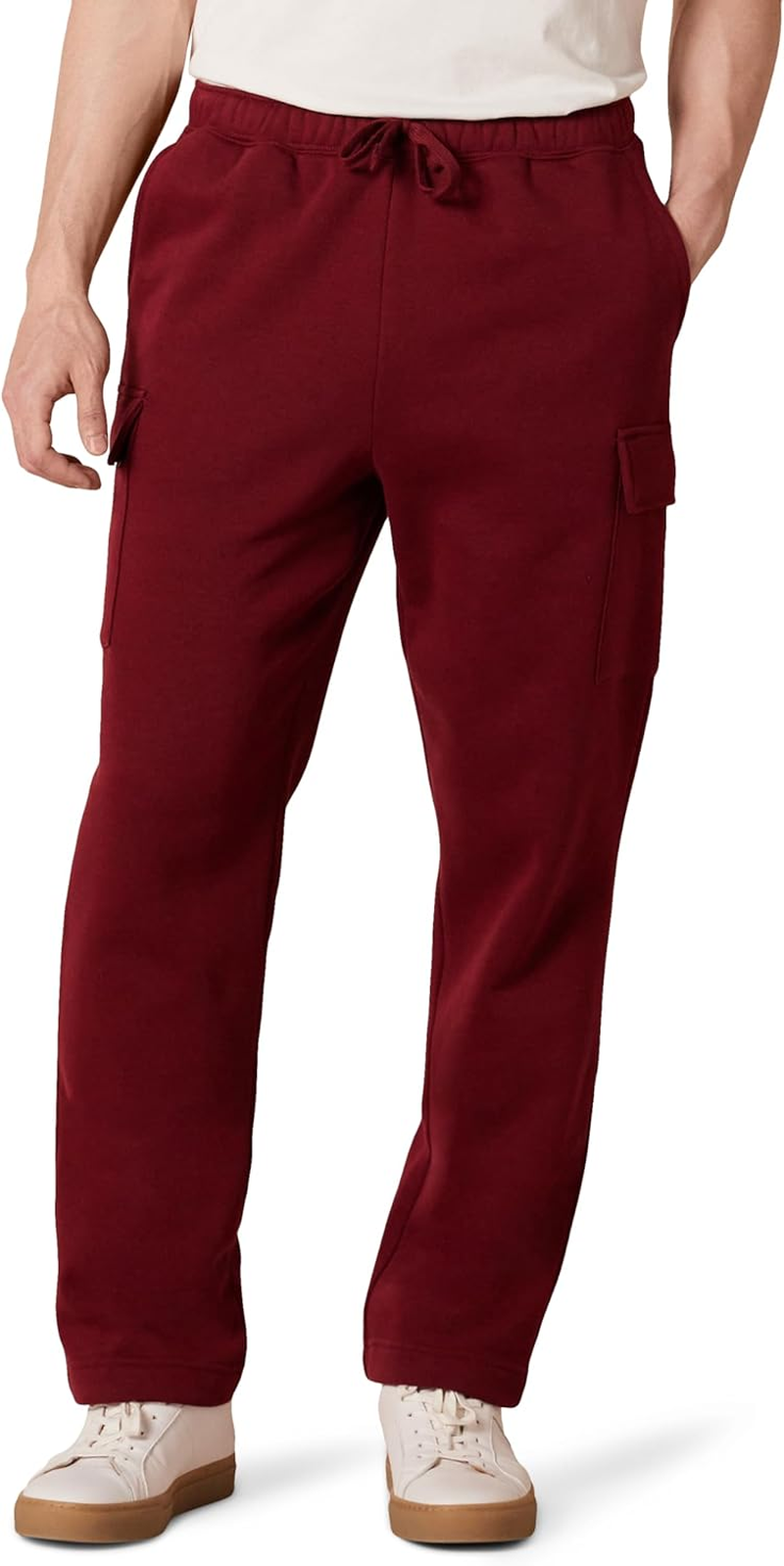 Cozy Men's Fleece Cargo Sweatpants for Comfort and Style