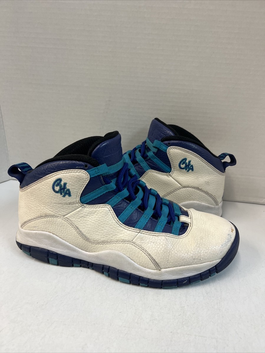Jordan 10 Retro Charlotte Hornets 2016 Size 8 Used 310805  display picture 2
