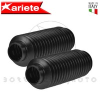 Faltenbalg Abdeckung Stiele Gabel Ø43-57 Ariete Schwarz Universal Motorrad