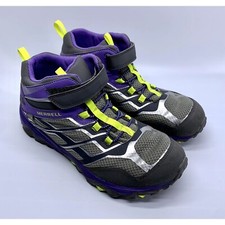Merrell Big Kid's Moab Mid A/C Waterproof Boot sz 7M S1210
