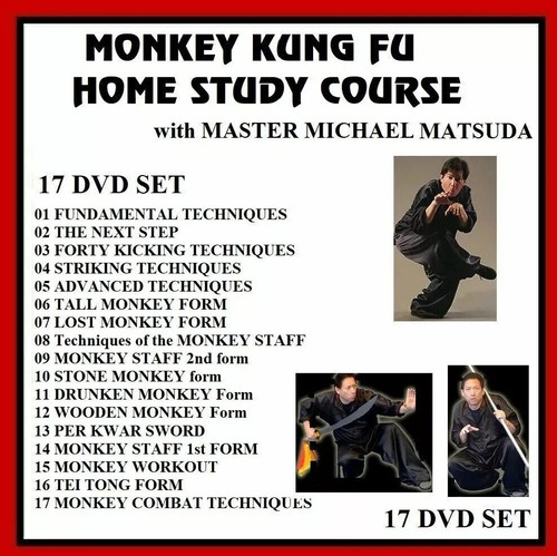 Monkey Kung Fu 17 DVD SET Tai Shing Pek Kwar hung gar choy li manti Paulie Zink