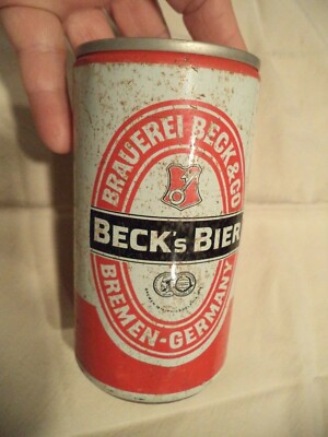 BECK'S BIER 12 OZ. ALUMINUM BEER CAN BRAUEREI BECK & CO. BREMEN, GERMANY