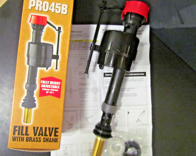 EINLASSVENTIL FLUIDMASTER 1/2'' MESSINGSCHAFT UNTEN EINLASS SCHWIMMERVENTIL PRO45B