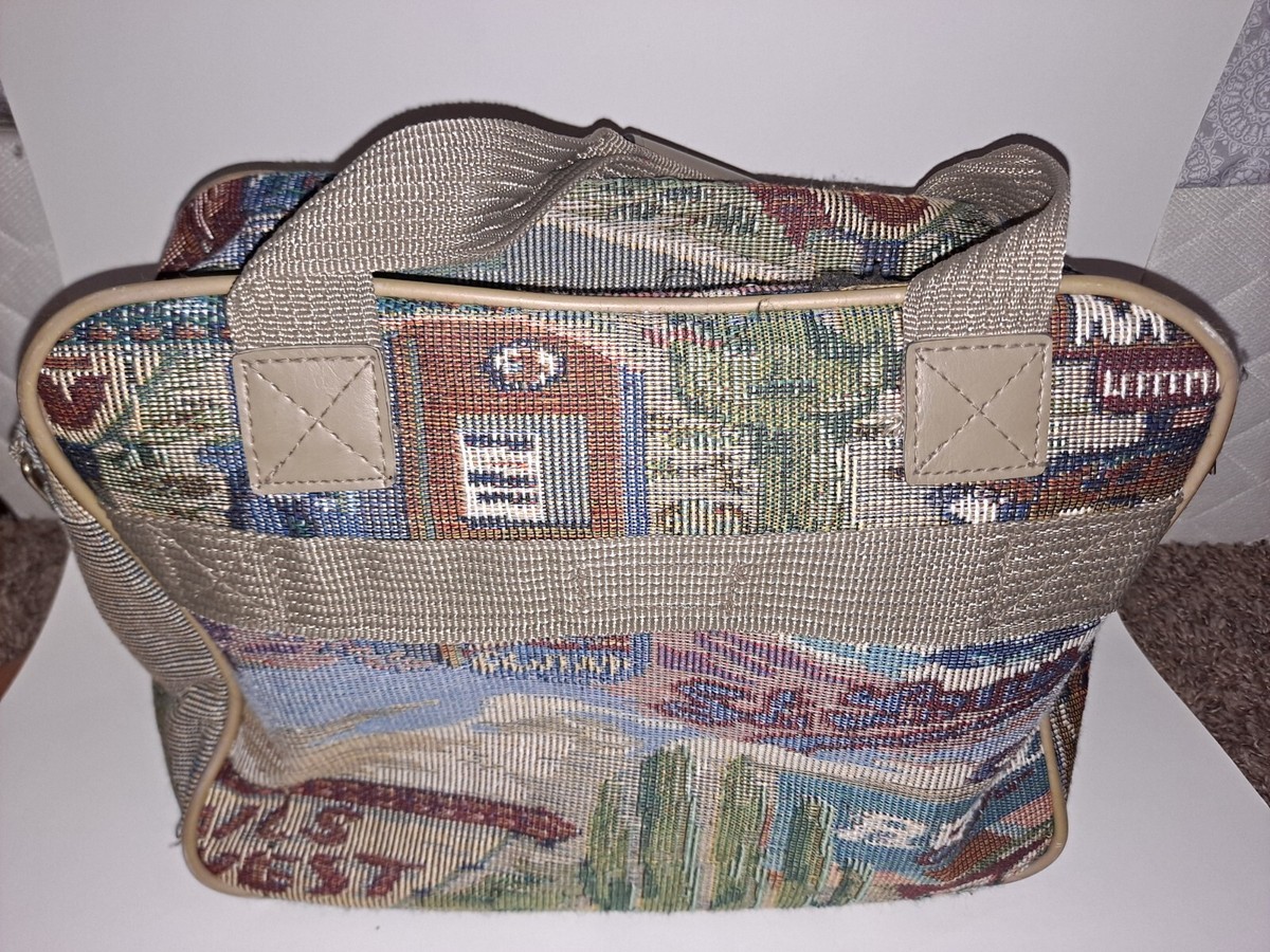 Vintage Pioneer Express Route 66 Tapestry Weekender Travel Carry