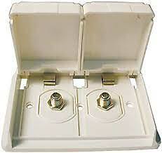 American Motorhome RV 5th Wheel Ariel Satellite Square Exterior Socket Plate Kit