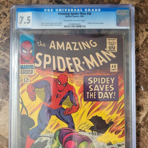Amazing Spider-Man #40 CGC 7.5 VF- 1966 Stan Lee Romita Origin Green Goblin - Picture 3 of 4