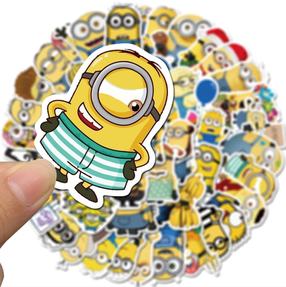 50pcs Minions Stickers CartoonVinyl Decal Kids Stickers Car Skateboard Laptop - image 4 of 4