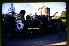 Knott's Berry Farm Locomotive late 1950s, Red Border Kodachrome Slide aa 6-13b