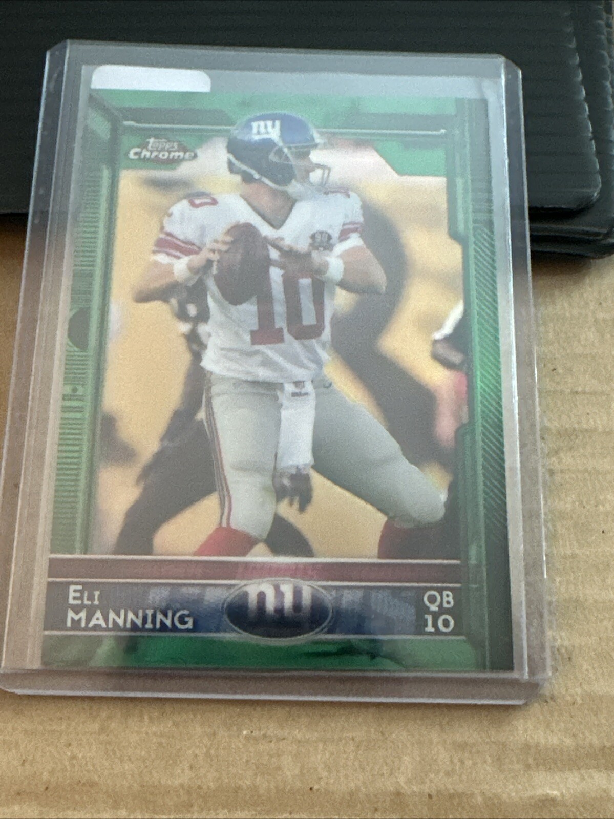 2015 Topps Chrome - Green Refractor #55 Eli Manning