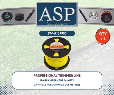 TRIMMER LINE WHIPPER SNIPPER CORD BRUSH CUTTER 2.4MM ROUND 3LB 256MTR ...