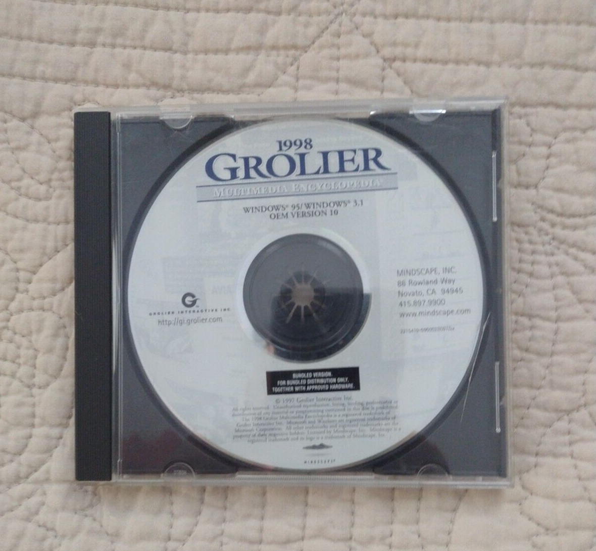 1998 Grolier Multimedia Encyclopedia PC / OEM (CD-ROM) 1997