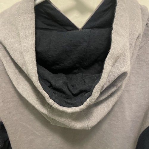 VTG Top Heavy Clothing Hooded Sweatshirt Size Medium Grey Black JNCO Style Y2K - Picture 7 of 8
