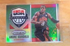 2015-16 Panini Prizm USA Basketball Green Andre Iguodala #15 Miami Heat MVP SP 
