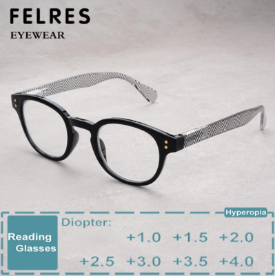 Men Women Oval Blue Light Blocking Classic Reading Glasses Presbyopia Readers 