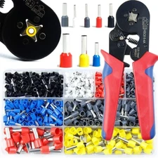 Cable Cord Pin End Terminal Set Wire Crimper Bootlace Ferrule Connectors