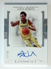2020-21 Flawless Collegiate Rookie Silver Auto RC 07/20 Aaron Nesmith Vanderbilt
