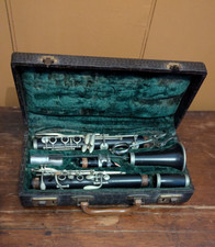 Vintage Revere Wood Clarinet Made in Czechoslovakia - Brilhart Ebolin MP w/ Case