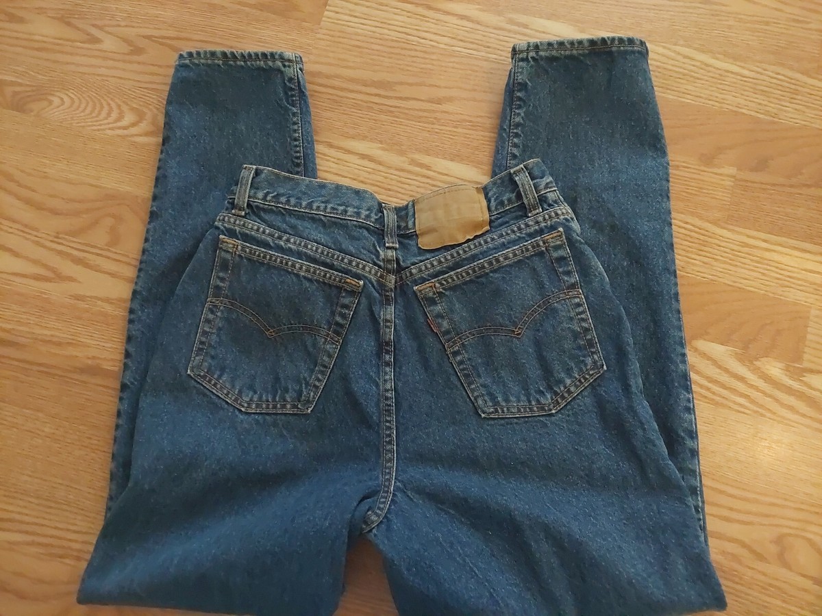 Vintage Levi's 544 Jeans USA Made Denim Blue Mom High Rise