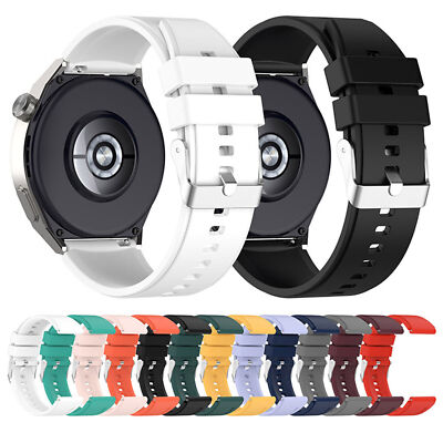 22mm Wristband Strap With Black/Silver Buckle for HUAWEI GT3 Pro GT2 Pro Watch