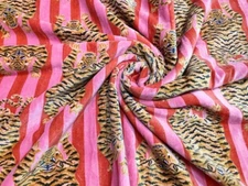 Animal Print Soft Velvet Fabric Indian Dress Sewing Upholstery Velvet By The Yrd