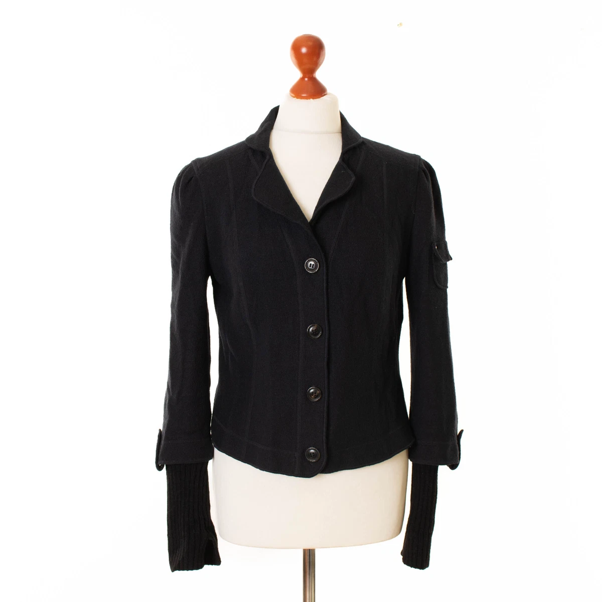 Manteau En Laine D'alpaga Marc Cain Taille 40 – Multicolore – État Neuf – Occasion Très Bon état