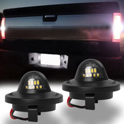 PAIR 6000K Xenon White LED License Plate Light For Ford F150 Explorer Expedition