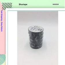 Shurtape Electrical Insulating Tape, 60' Length x 3/4" Width, Black 5 Roll .