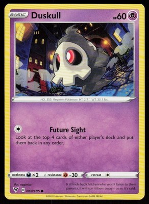 Duskull 069/185 Common Vivid Voltage Pokemon Near Mint