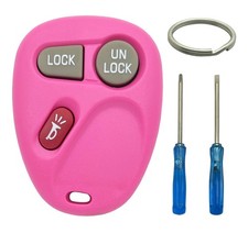Key Fob Case Shell Fit for Chevy Silverado Suburban Tahoe GMC Yukon Sierra Pink