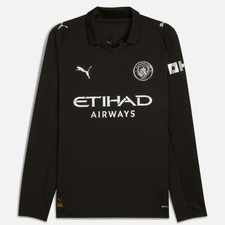 Manchester City 25/26 Away Jersey Long Sleeve M - Authentic Rare Condition