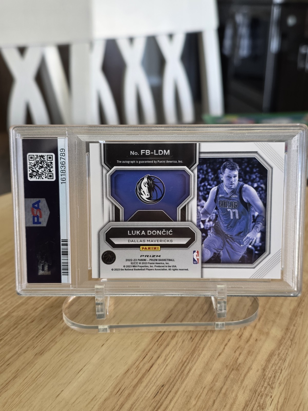 2022 Fast Break Prizm Luka Doncic Fast Break Auto Gem Mint 10 Pop 1!! view 3