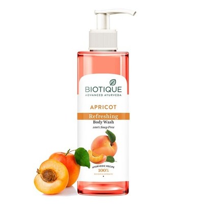 Biotique Bio Aprikose Erfrischendes Duschgel Für Alle Hauttypen 200ml