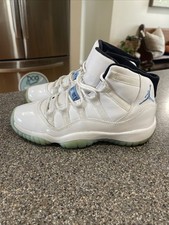 Air Jordan 11 Legend Blue Youth Size 5Y Nike Retro 2014 White 378037-117 Great