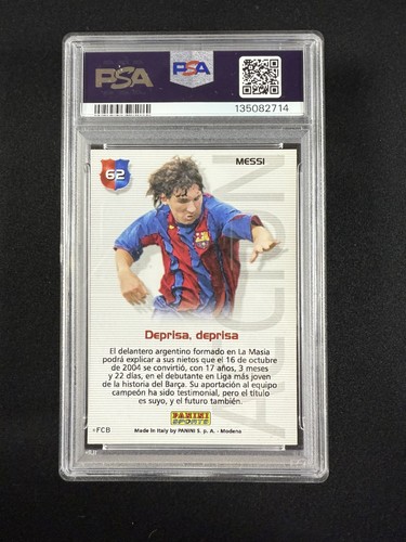 2004-05 Panini Megacracks Barca Campeon - Accion Lionel Messi #62 Spanish (RC) - Picture 2 of 2