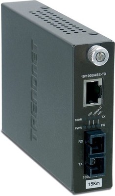 TRENDnet SC Fibre Media Converter 15km 10/100 TX Standalone
