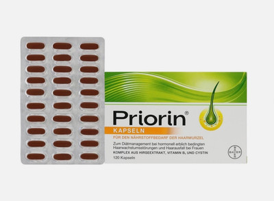Priorin Kapseln 120 Stück für kraftloses dünner werdendes Haar ,PZN 04002065