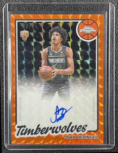 JOAN BERINGER 2025-26 TOPPS CHROME UPDATE 1980-81 AUTO ORANGE GEOMETRIC RC 9/25